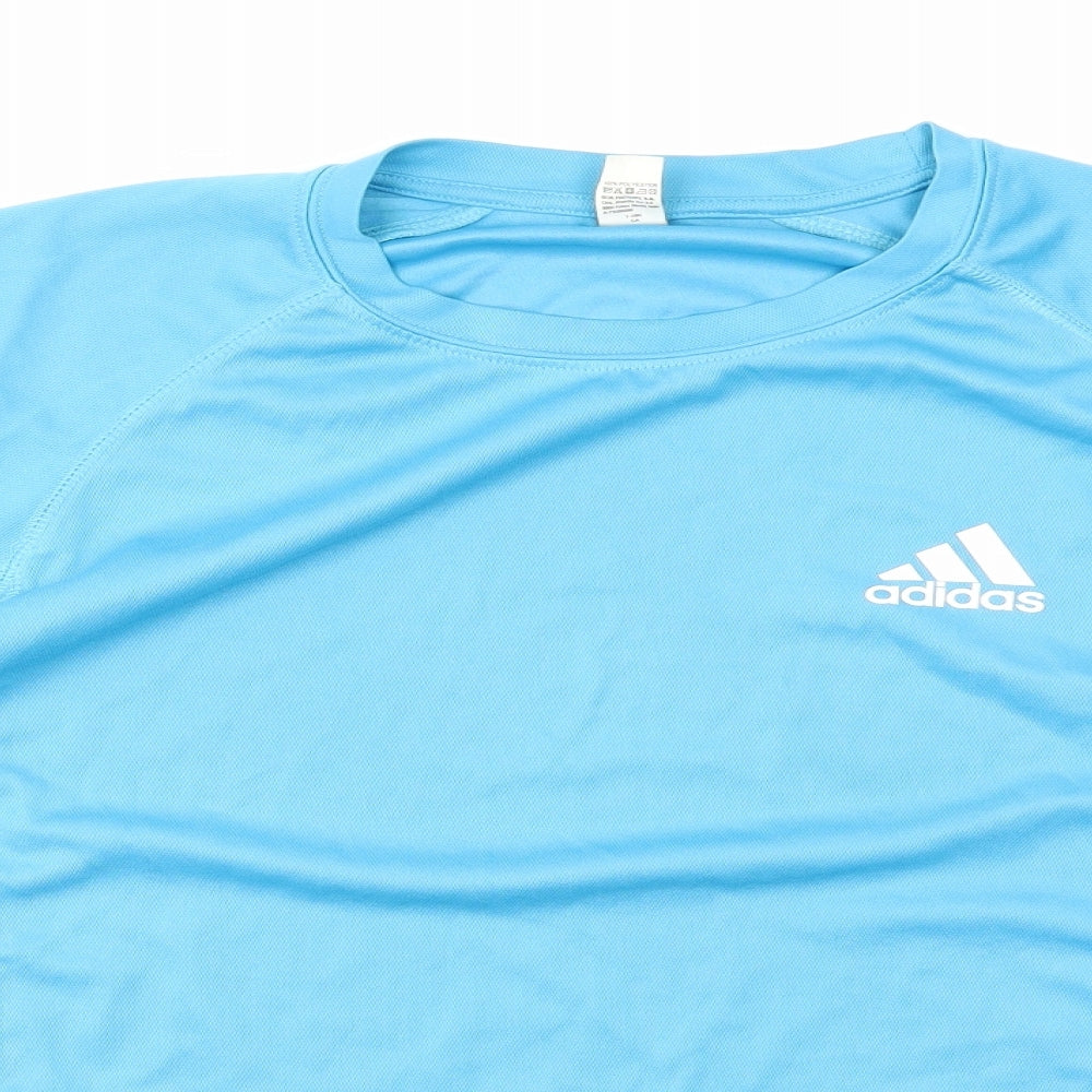 adidas Mens Blue    T-Shirt Size L