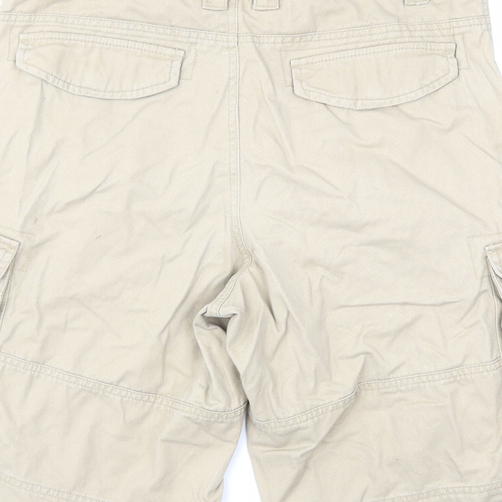 Brooker Mens Beige   Cargo Shorts Size 34 in