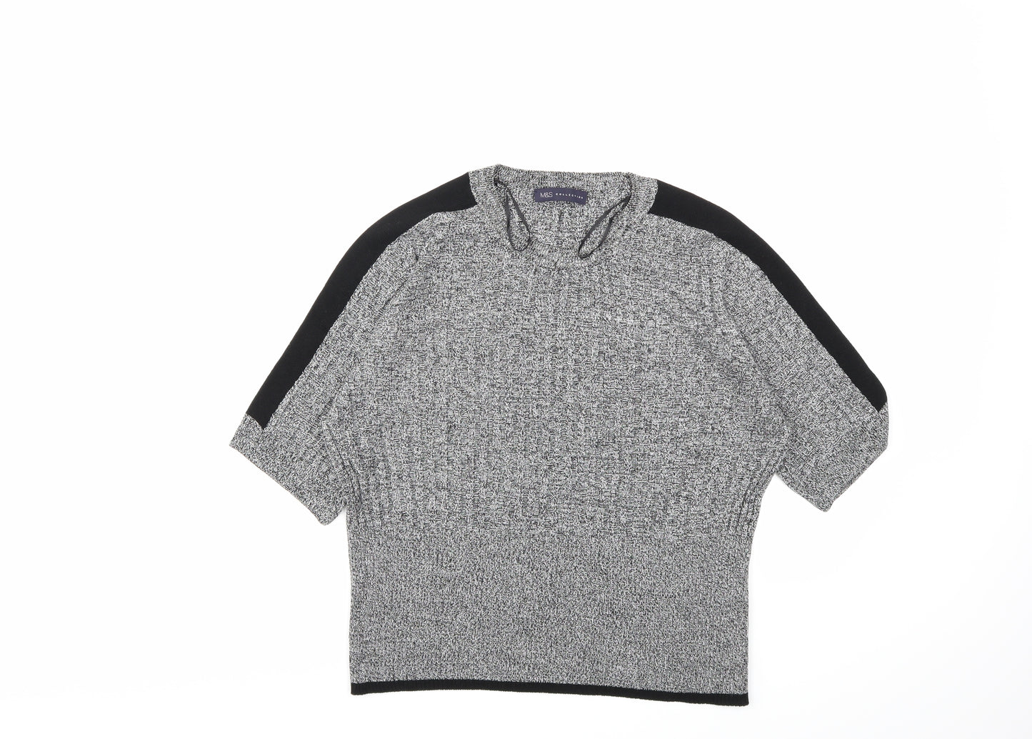 Marks and Spencer Womens Grey  Knit Pullover Jumper Size 18