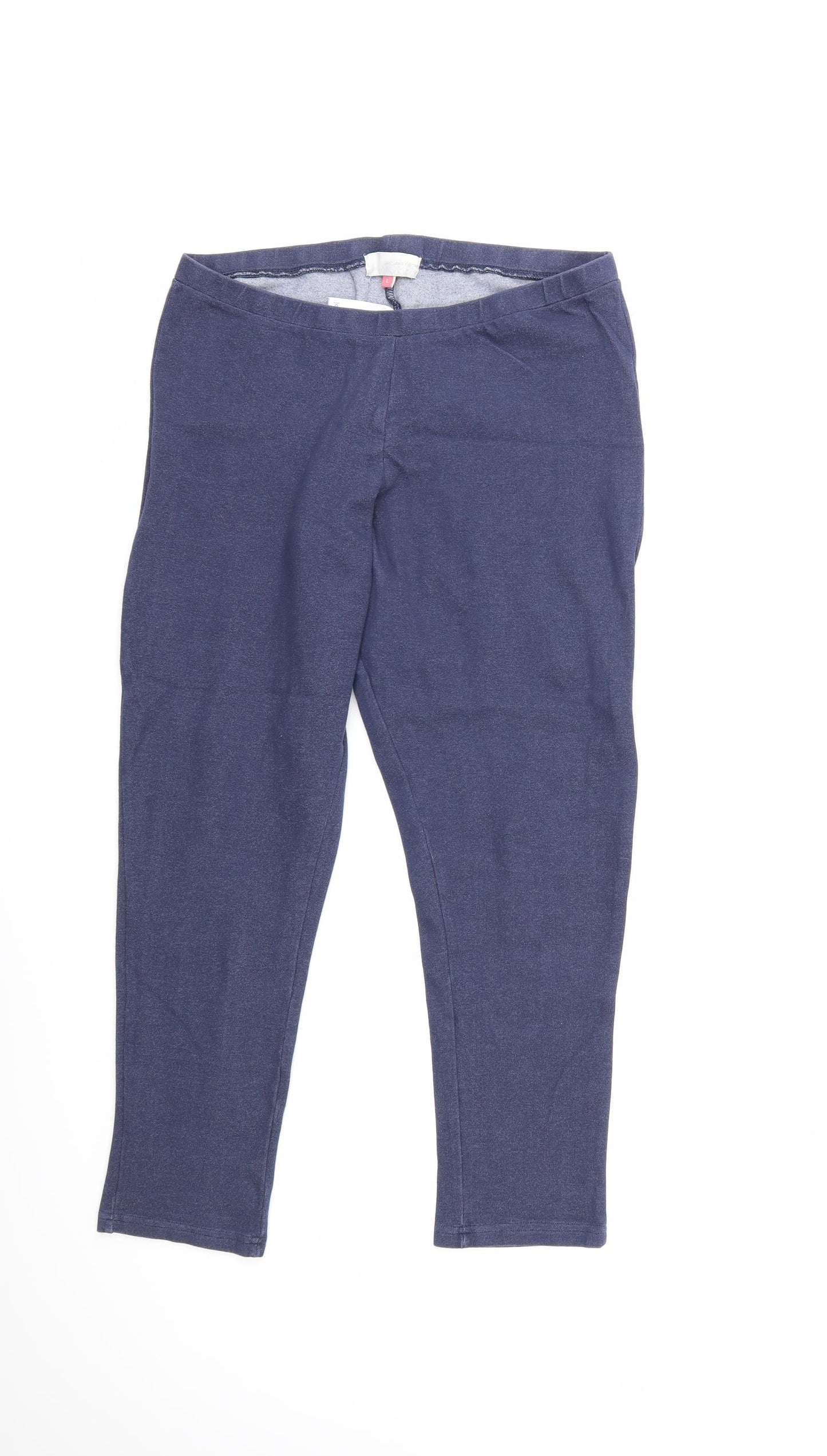 John Lewis Womens Blue   Trousers  Size L L25 in