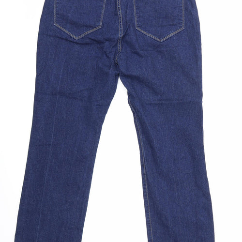 NYDJ Womens Blue  Denim Straight Jeans Size 16 L29 in