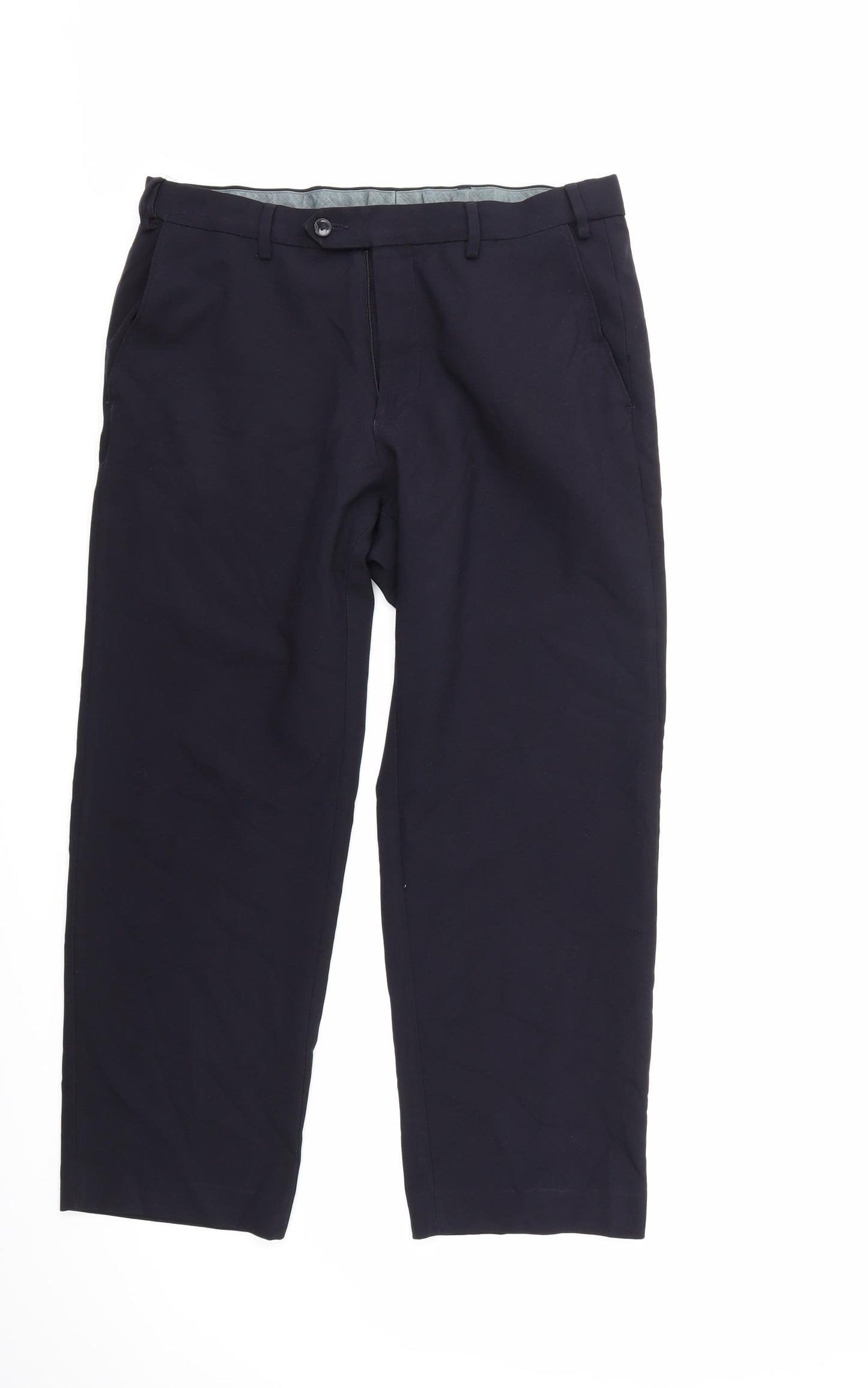 Marks and Spencer Mens Blue   Trousers  Size 34 in L29 in