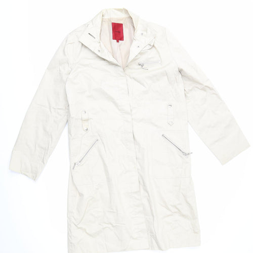 John Womens Beige   Overcoat Coat Size 12
