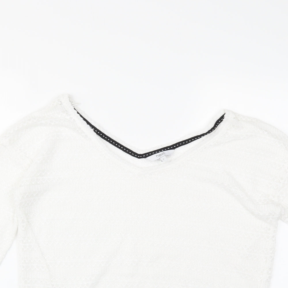 NEXT Womens White   Pullover Jumper Size 6