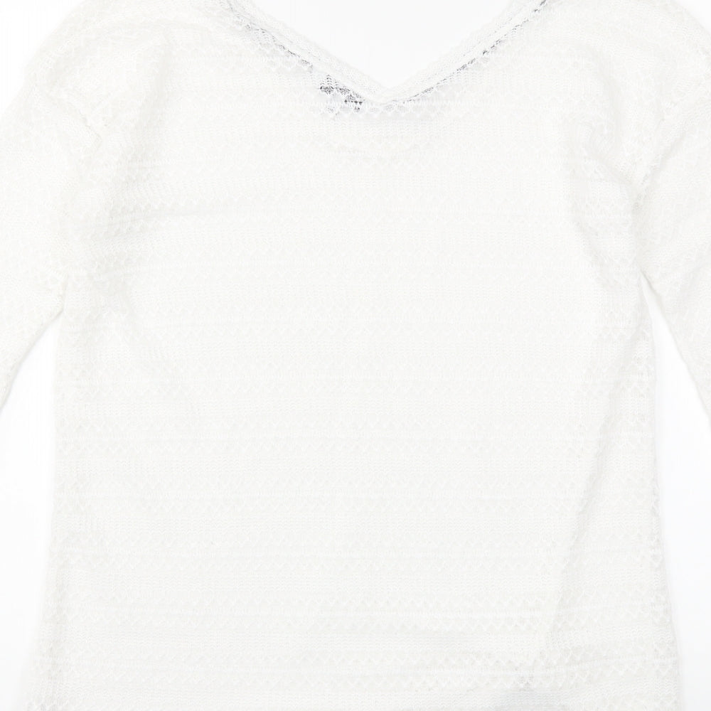 NEXT Womens White   Pullover Jumper Size 6
