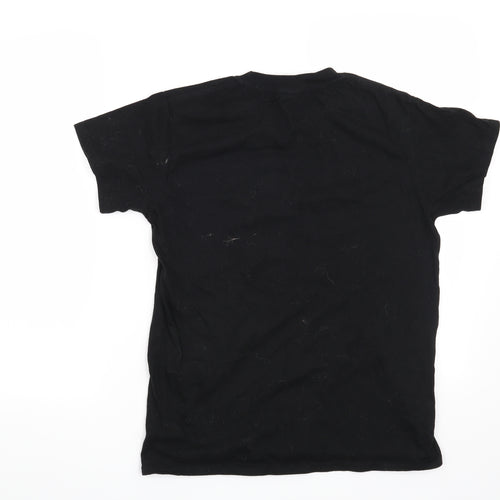 Casual Classics Womens Black   Basic T-Shirt Size S