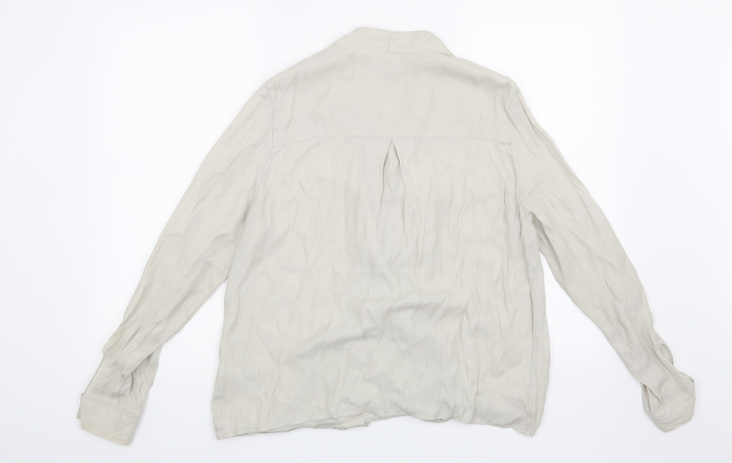 Topshop Womens Beige   Basic Blouse Size 12