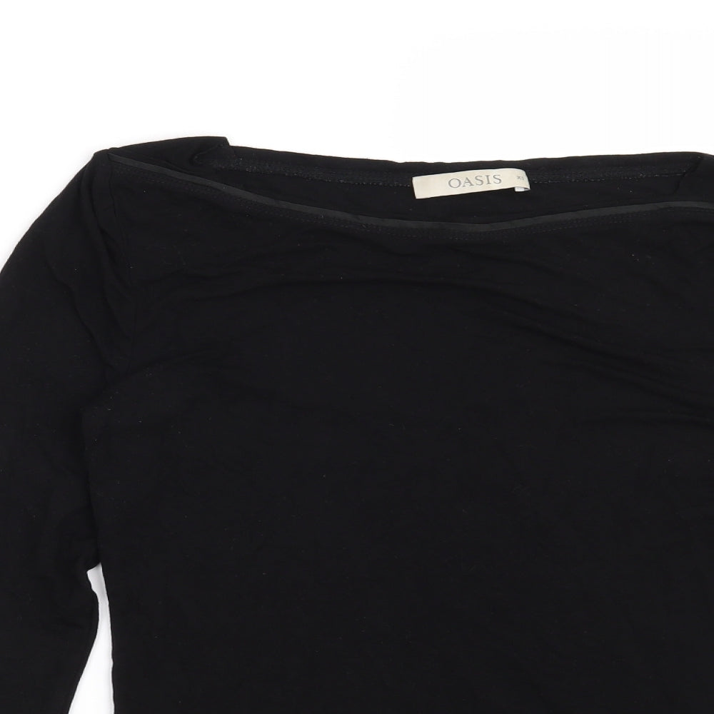 Oasis Womens Black   Basic Blouse Size XS