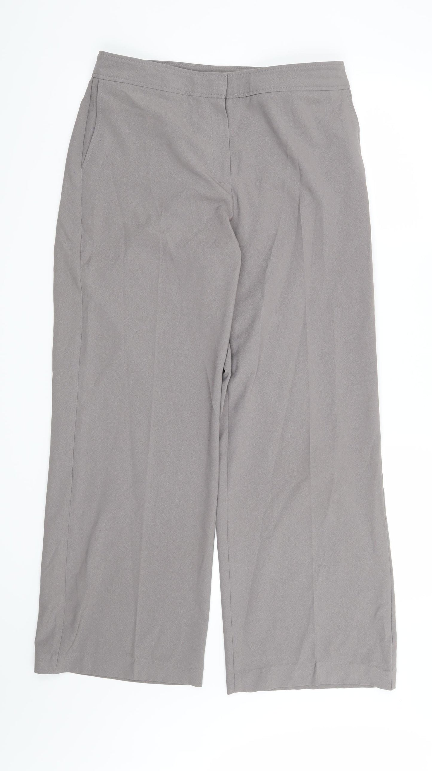 Marks and Spencer Womens Grey   Trousers  Size 10 L29 in