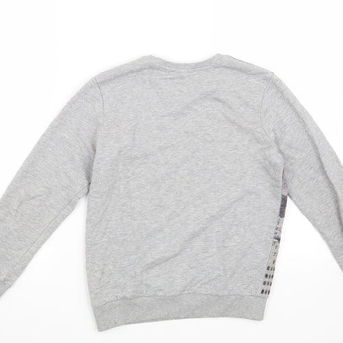 Marks and Spencer Boys Grey   Pullover Sweatshirt Size 9-10 Years  - skyline