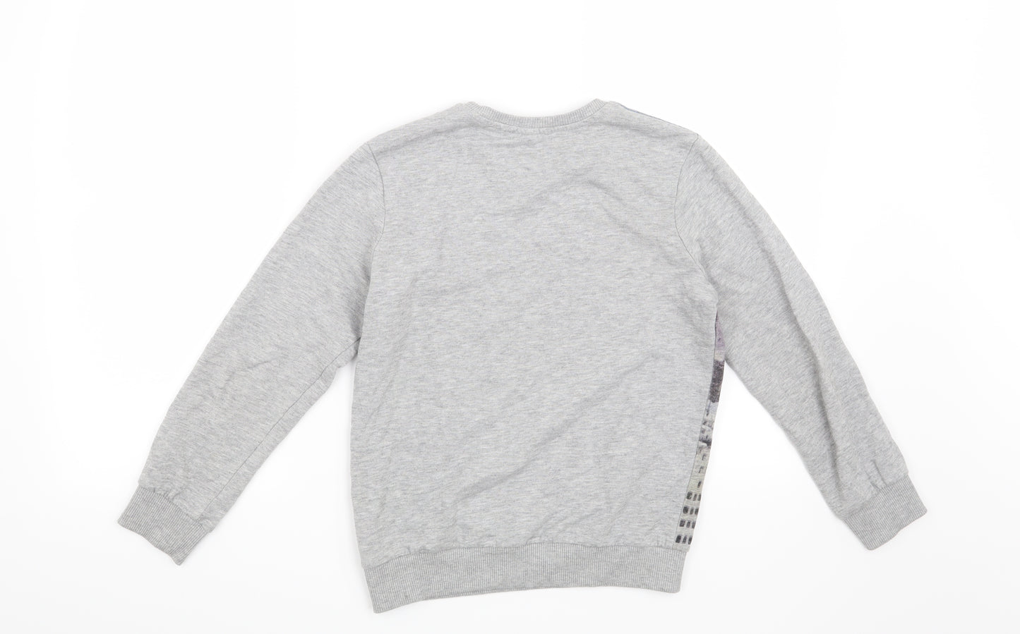 Marks and Spencer Boys Grey   Pullover Sweatshirt Size 9-10 Years  - skyline