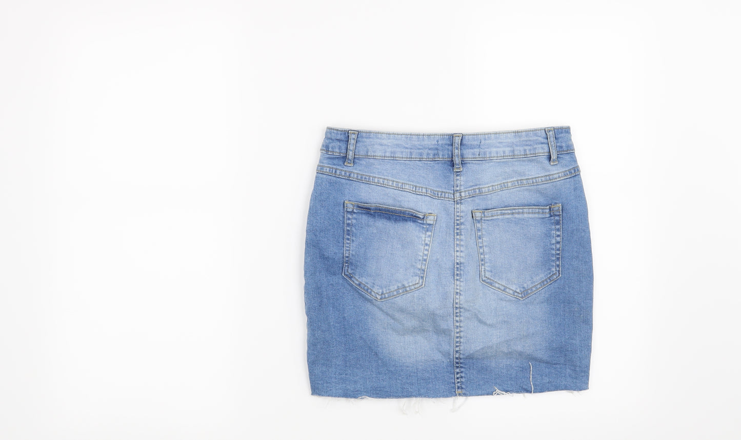 Parisian Womens Blue Floral  Mini Skirt Size 8