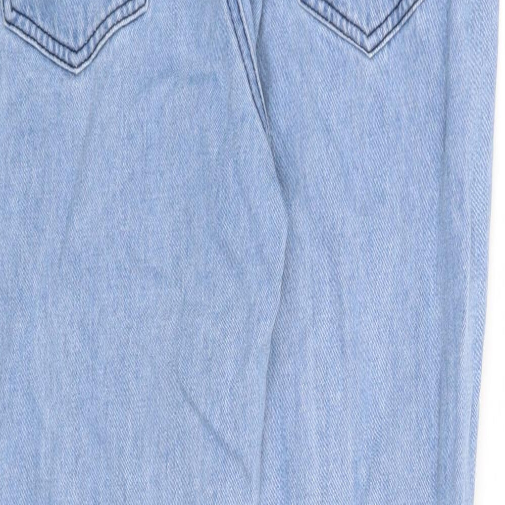 Pretty Little Thing Womens Blue   Straight Jeans Size 10 L28 in