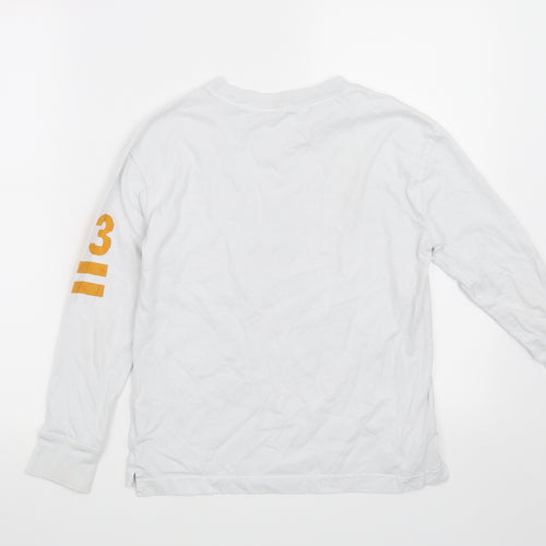 H&M Boys White   Basic T-Shirt Size 9-10 Years  - Skate Days ahead