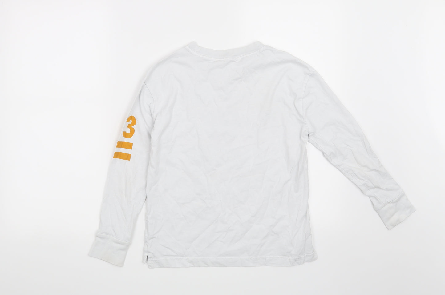 H&M Boys White   Basic T-Shirt Size 9-10 Years  - Skate Days ahead