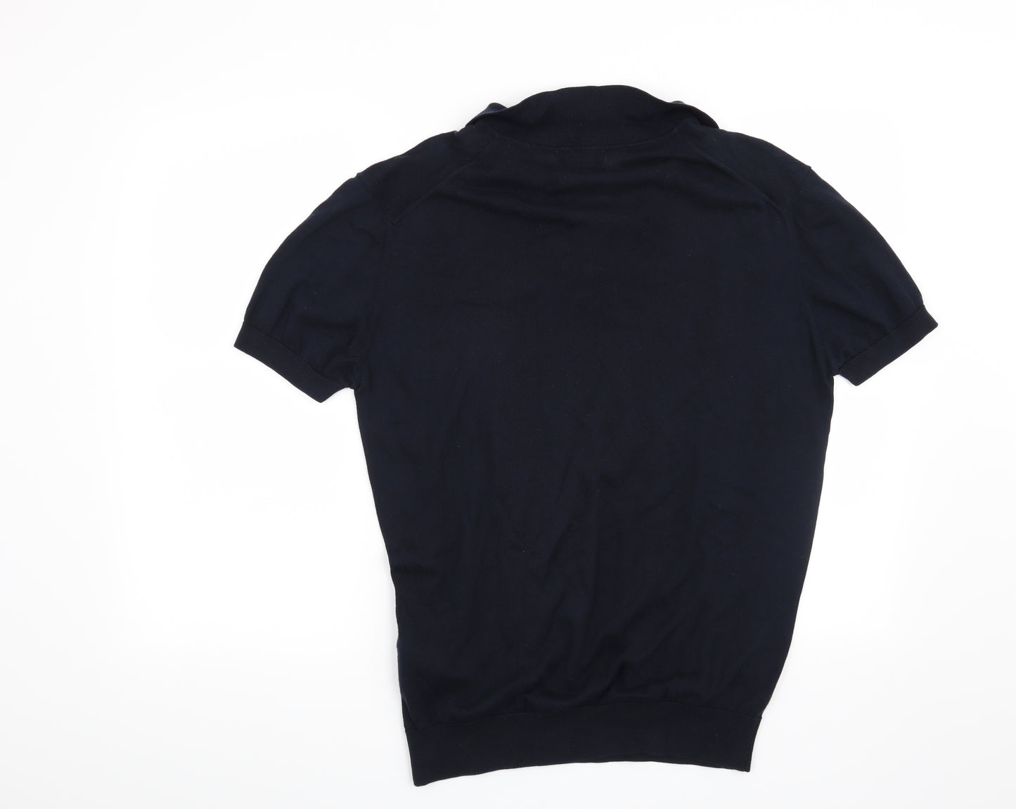 Zara Mens Blue   Henley Jumper Size L