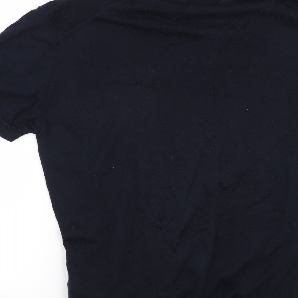 Zara Mens Blue   Henley Jumper Size L