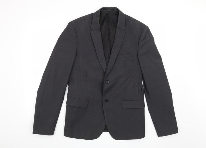 Zara Mens Grey Jacket Suit Jacket Size M