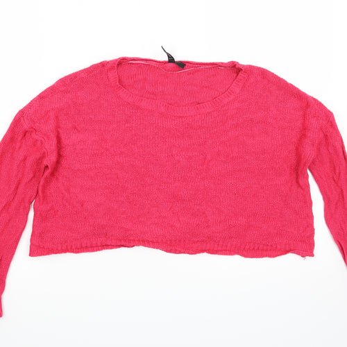 H&M Womens Pink   Pullover Jumper Size 6