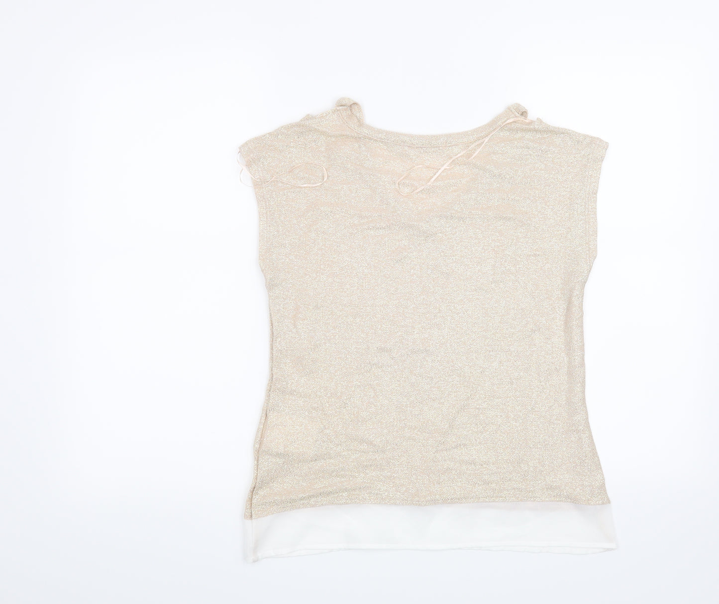Preworn Womens Gold   Basic Blouse Size XS