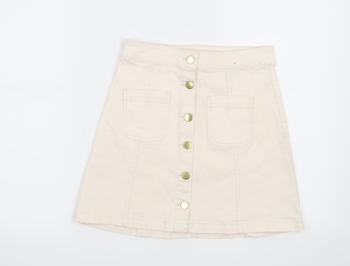 H&M Womens Beige Maxi Skirt Size 6