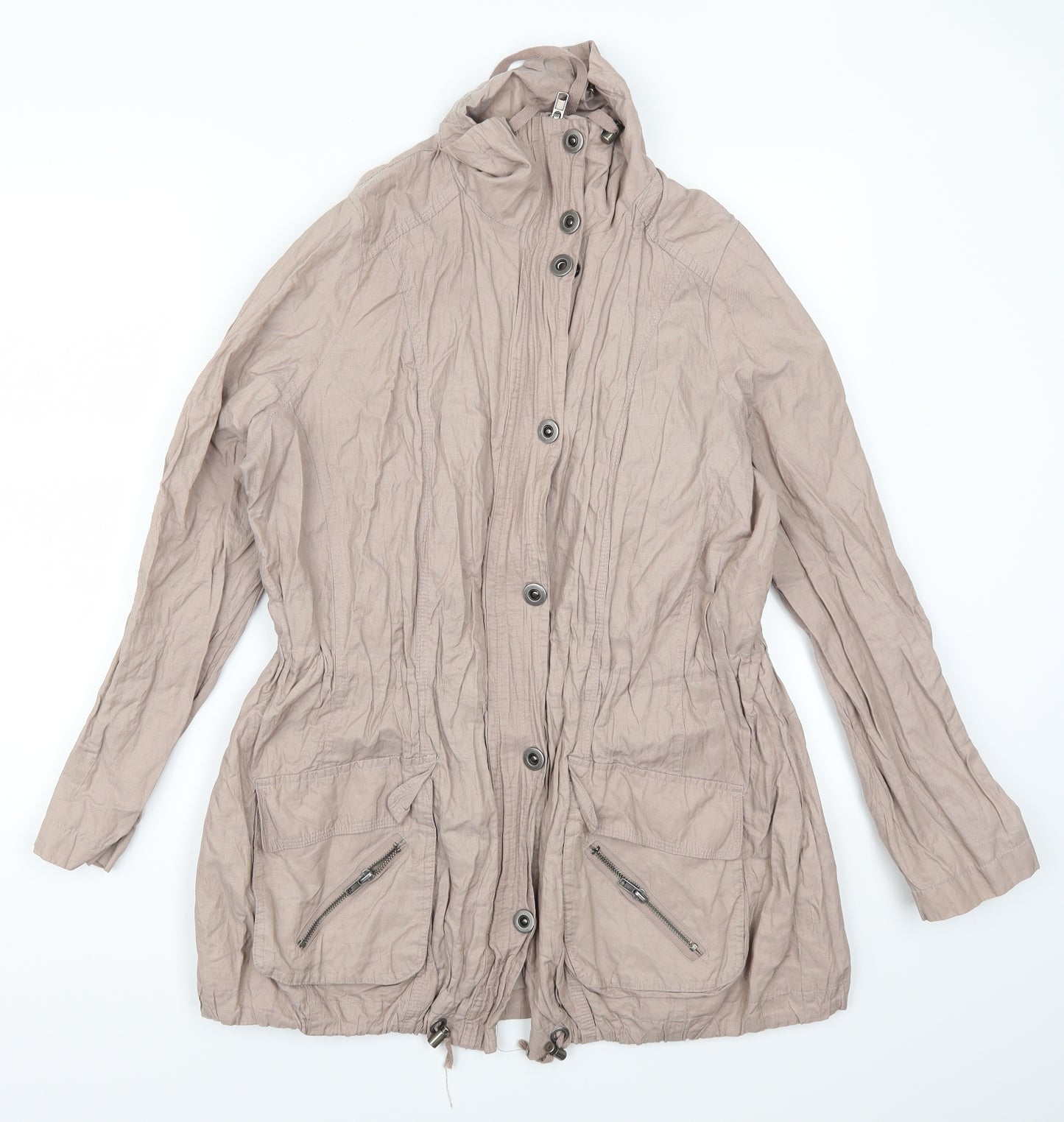 Preworn Womens Pink   Overcoat Coat Size M