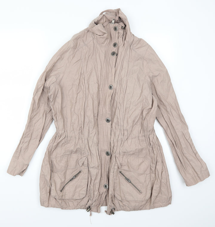Preworn Womens Pink   Overcoat Coat Size M