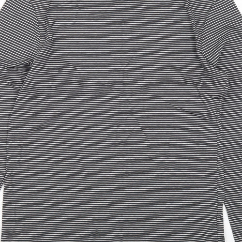 TU Mens Grey Striped   T-Shirt Size S
