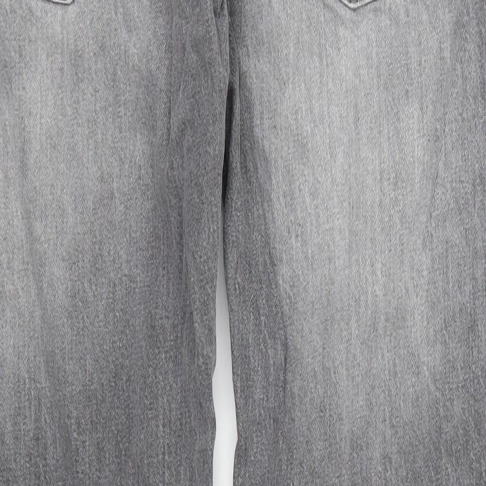 JACK & JONES Mens Grey  Denim Straight Jeans Size 36 L31 in