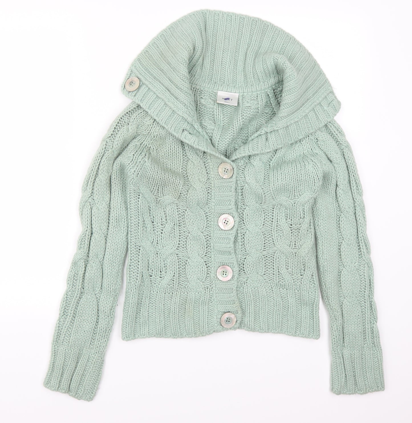 NEXT Womens Green   Cardigan Jumper Size S