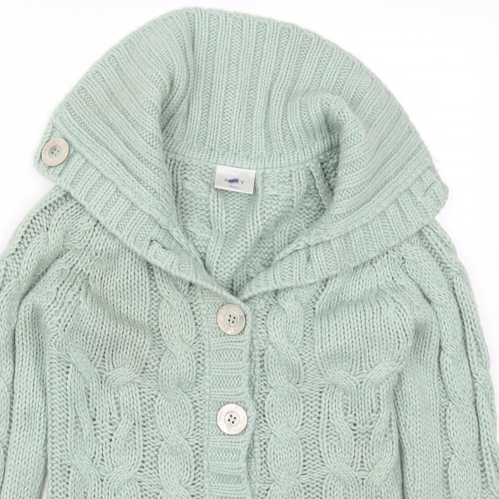 NEXT Womens Green   Cardigan Jumper Size S