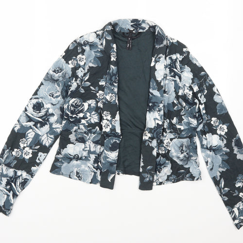 NEXT Girls Blue Floral  Cardigan Jumper Size 12 Years