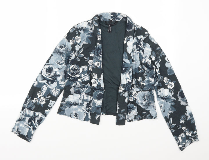 NEXT Girls Blue Floral Cardigan Jumper Size 12 Years