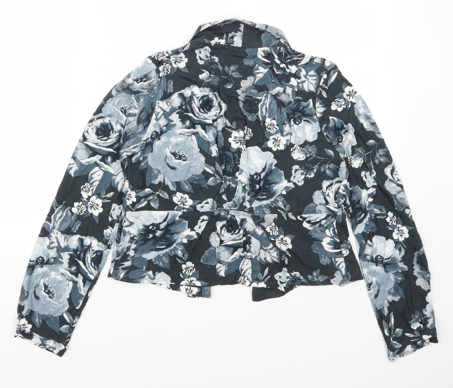NEXT Girls Blue Floral  Cardigan Jumper Size 12 Years