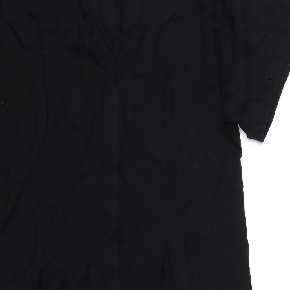 H&M Womens Black   Shirt Dress  Size S