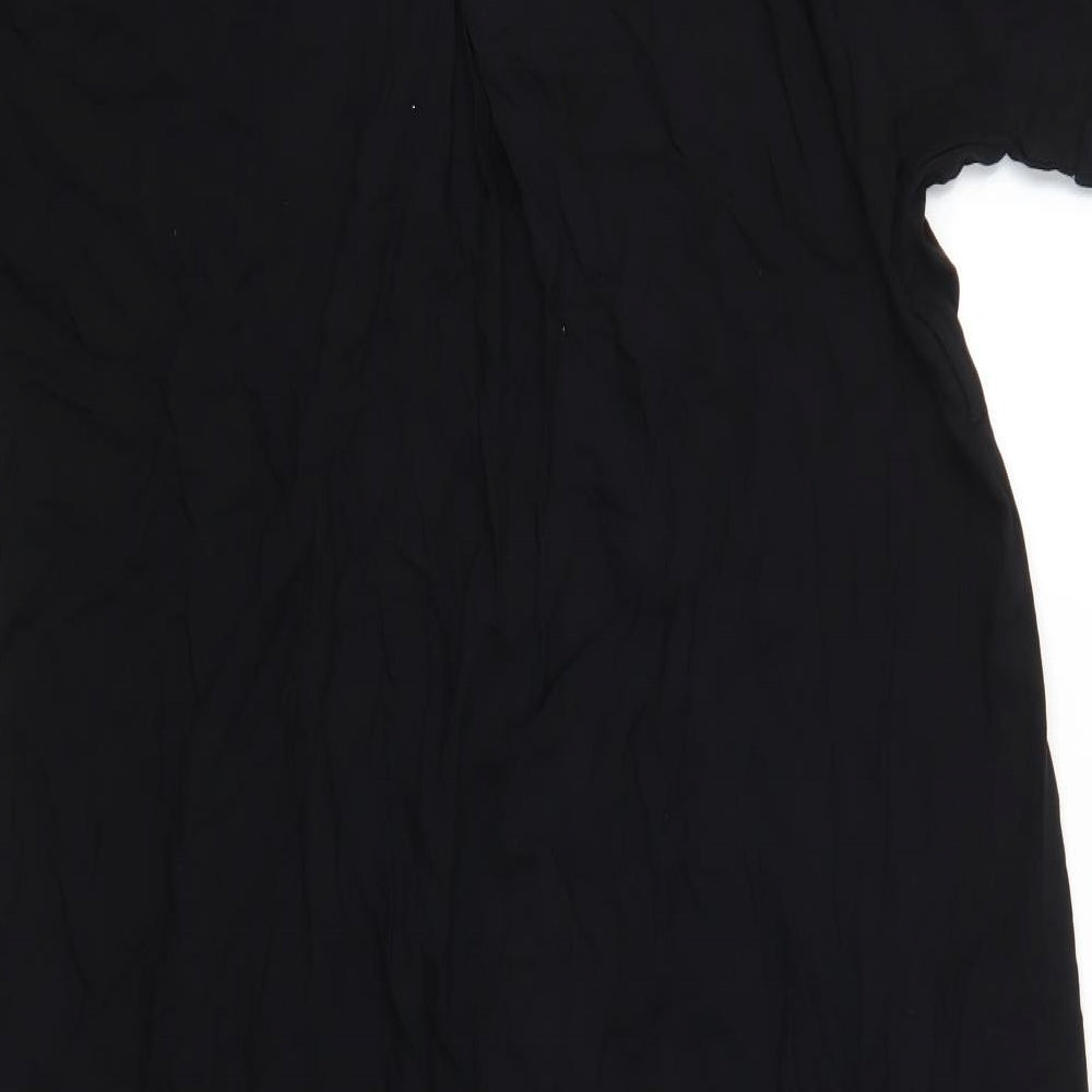 H&M Womens Black   Shirt Dress  Size S