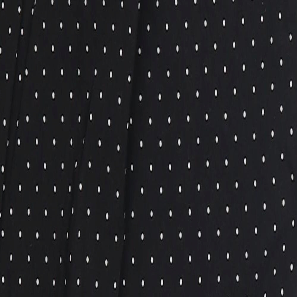 Primark Womens Black Polka Dot  Trousers  Size 8 L28 in