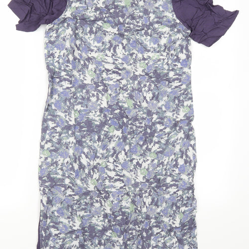 Preworn Womens Purple Geometric  Sheath  Size 8