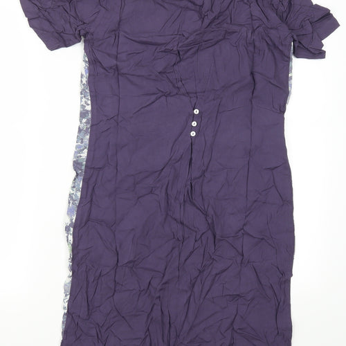 Preworn Womens Purple Geometric  Sheath  Size 8