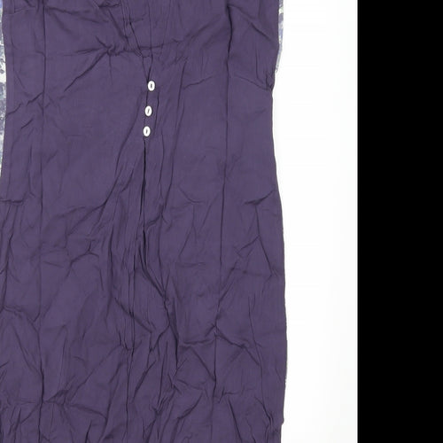 Preworn Womens Purple Geometric  Sheath  Size 8