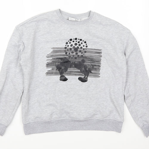 Primark Womens Grey   Pullover Sweatshirt Size 6  - Mickey and Minnie