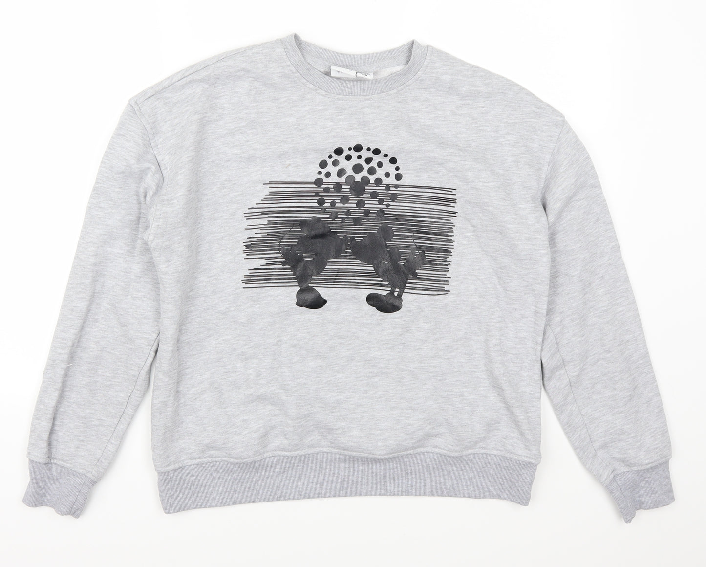 Primark Womens Grey   Pullover Sweatshirt Size 6  - Mickey and Minnie
