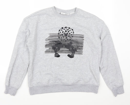 Primark Womens Grey   Pullover Sweatshirt Size 6  - Mickey and Minnie