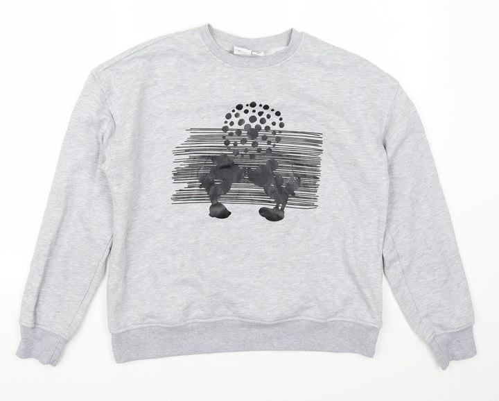 Primark Womens Grey   Pullover Sweatshirt Size 6  - Mickey and Minnie