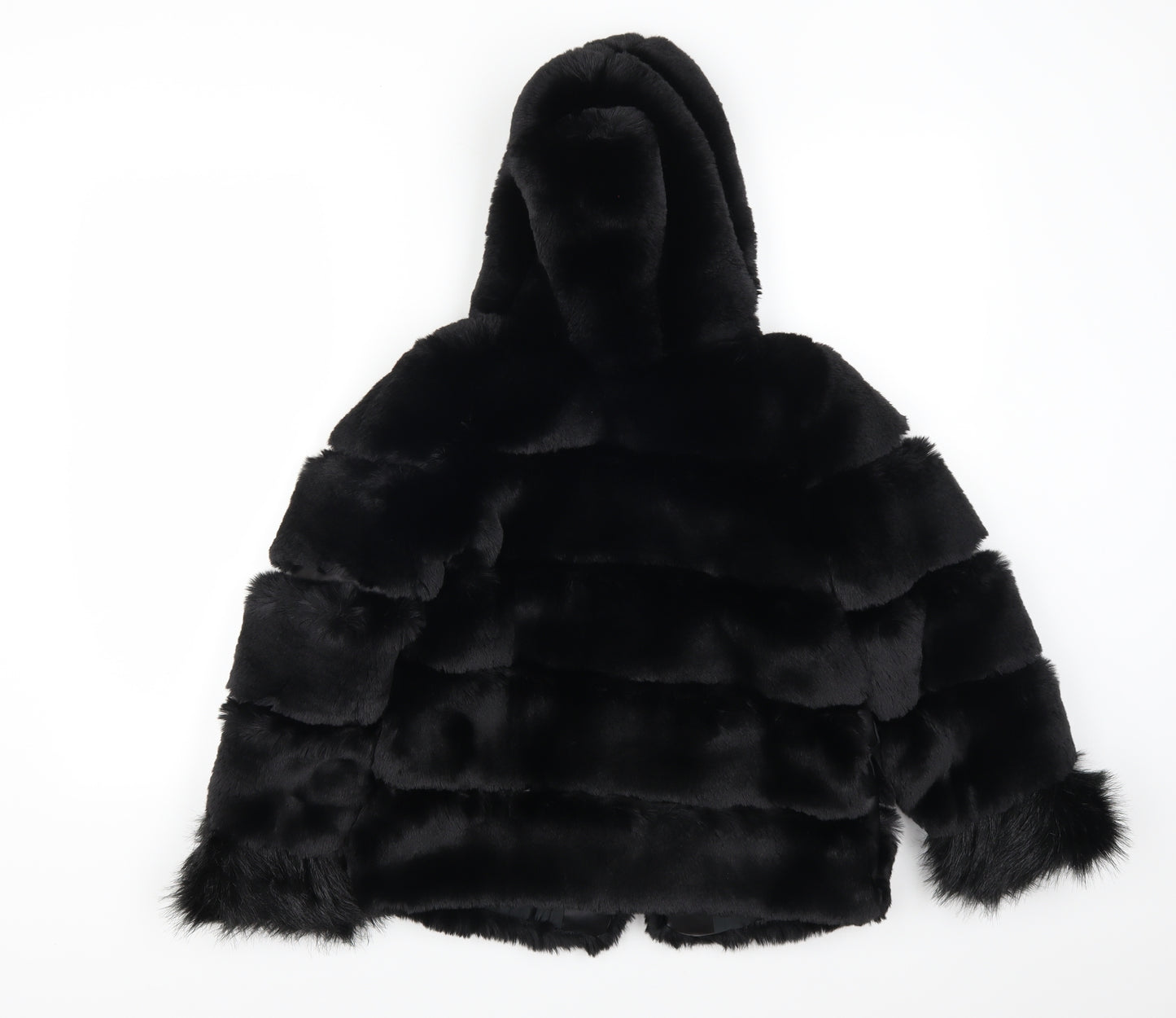Fashion Girls Black   Overcoat Coat Size 12 Years