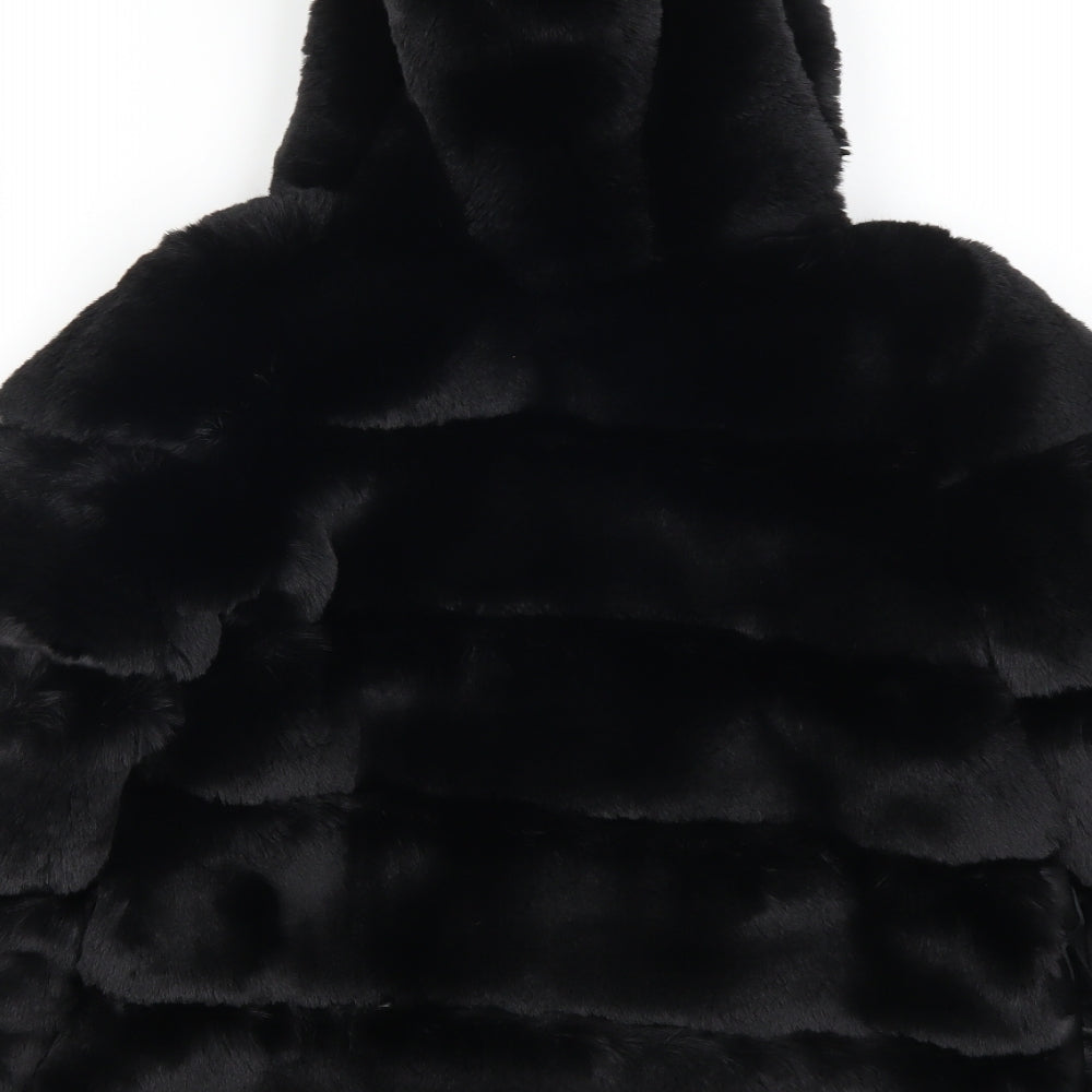 Fashion Girls Black   Overcoat Coat Size 12 Years
