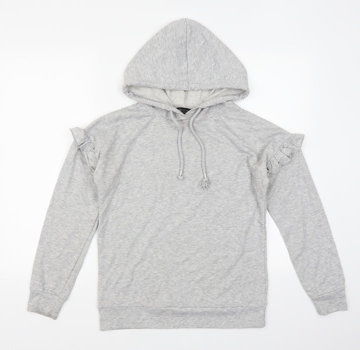 Dorothy Perkins Womens Grey Pullover Hoodie Size 8