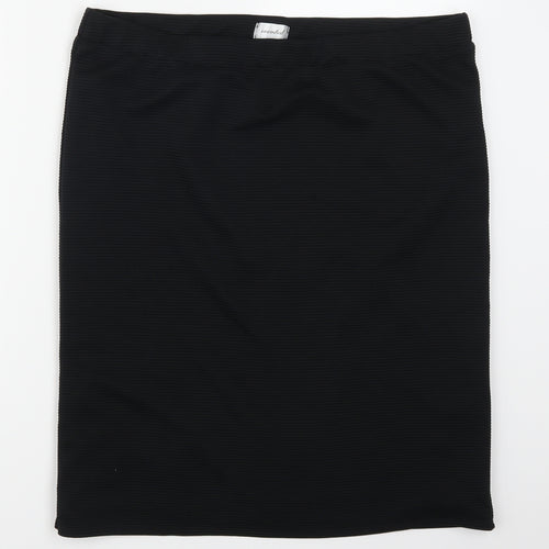 Encoded Womens Black   Straight & Pencil Skirt Size 36