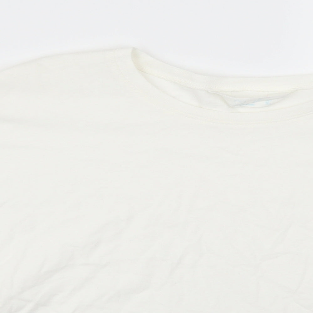 Primark Womens White   Pullover Sweatshirt Size 10