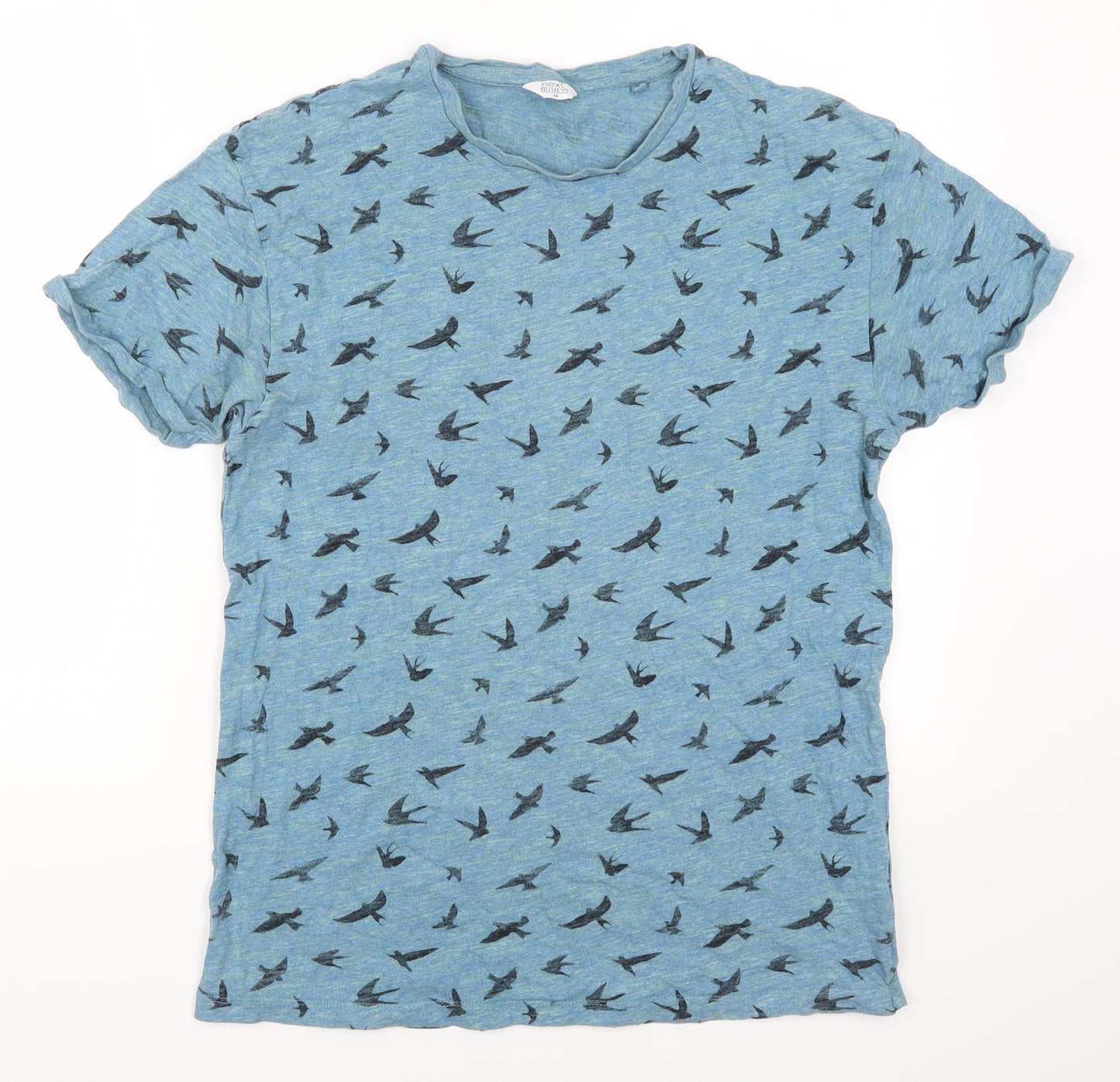 NEXT Mens Blue Animal Print   T-Shirt Size M
